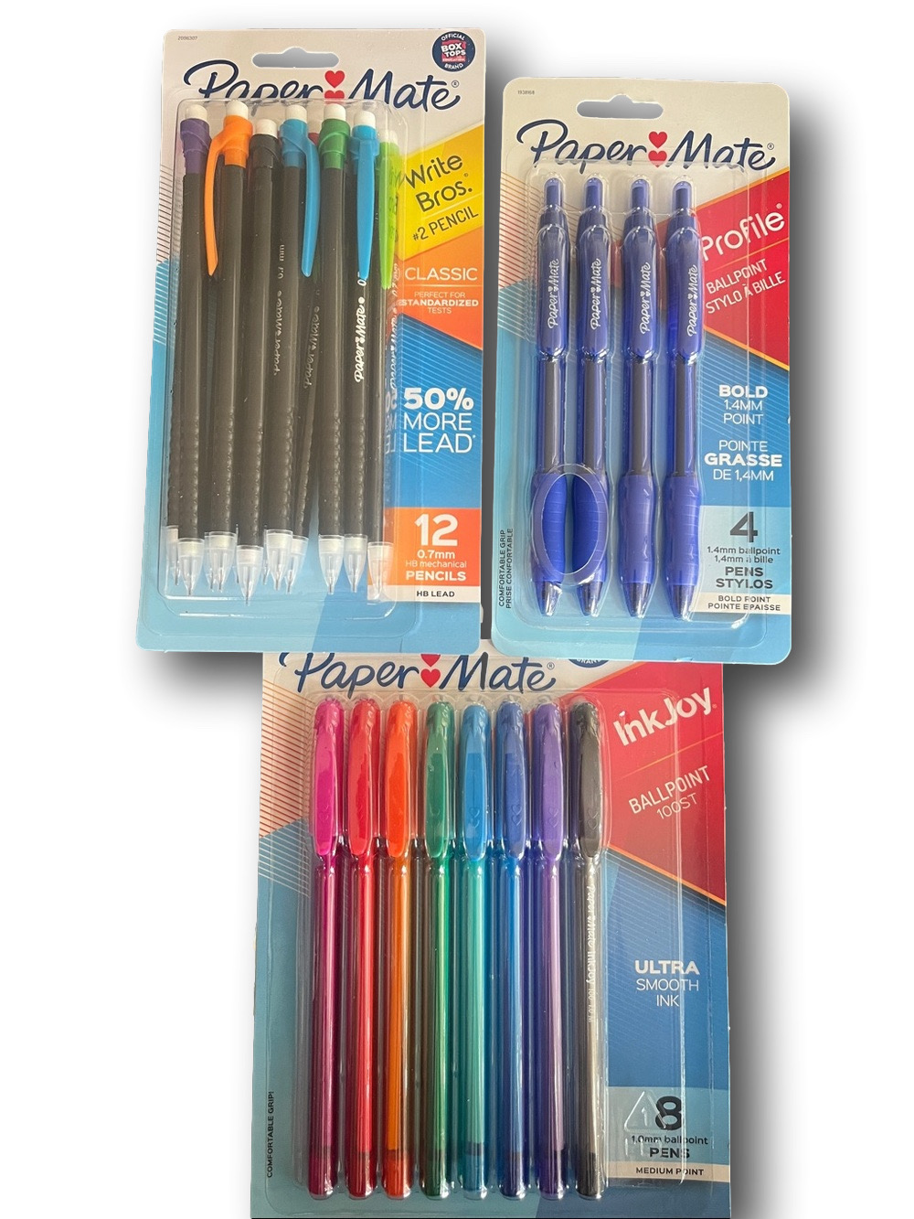 3 pk Papermate Pen and Mechanical Pencil Bundle - Ink Joy